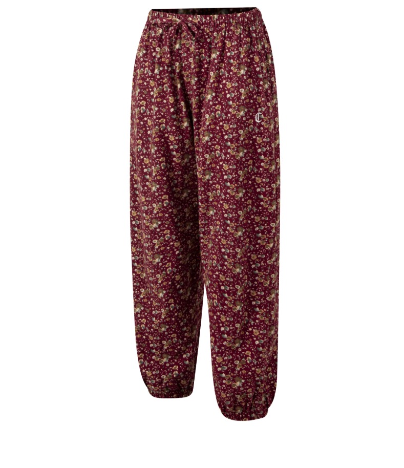 RED FLOWER LOUNGE PANTS