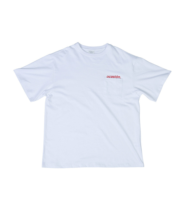 Ocasión Pocket T-Shirt(White)