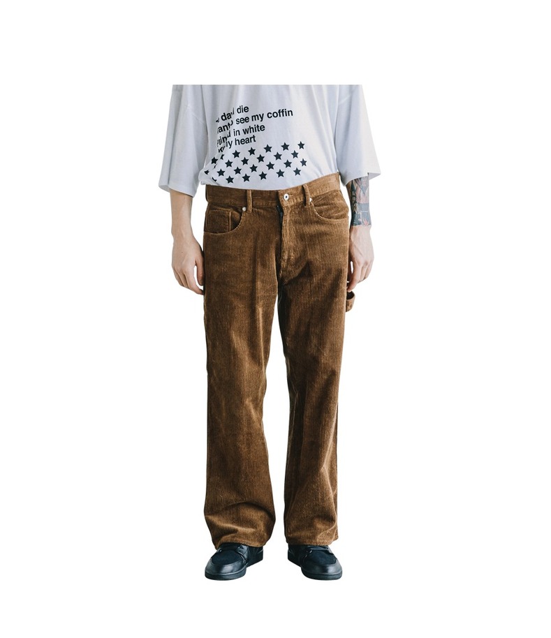 Strap Corduroy Pants(Brown)