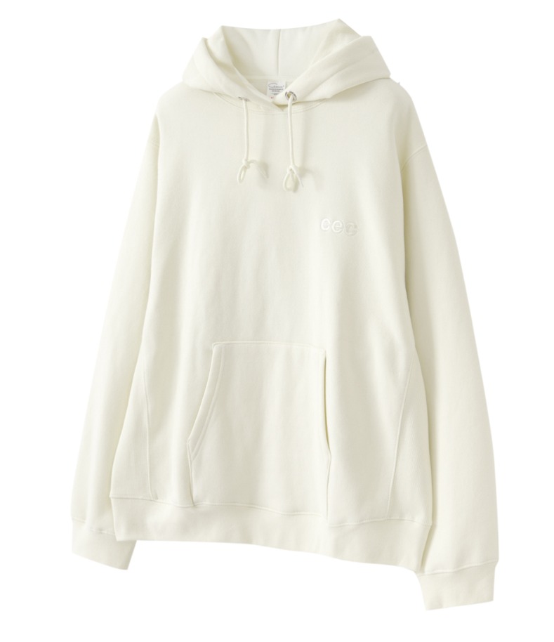EMBROIDERED CEC HOODIE(IVORY/기모)